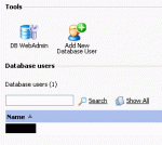 phpMyAdmin as found in the Plesk hosting control panel
