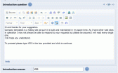 Adding an introductory question