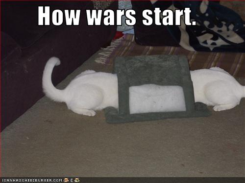How wars start.